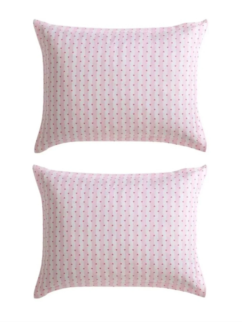 3pc Betsey Johnson King Wonderland Striped Duvet Cover Set Bright Pink